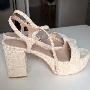 Stuart Weitzman Ivory Platform Heels